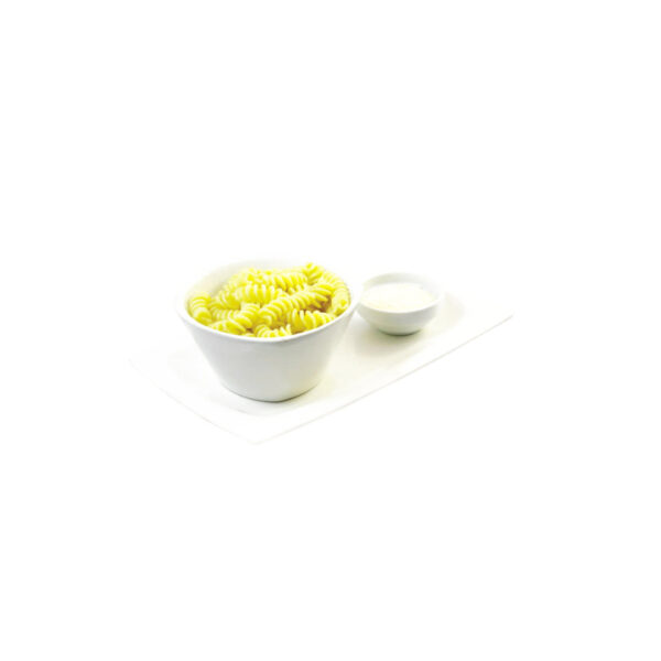 Fusilli pasta with butter and grated cheese at La Plaza Málaga Bar- kids -menu